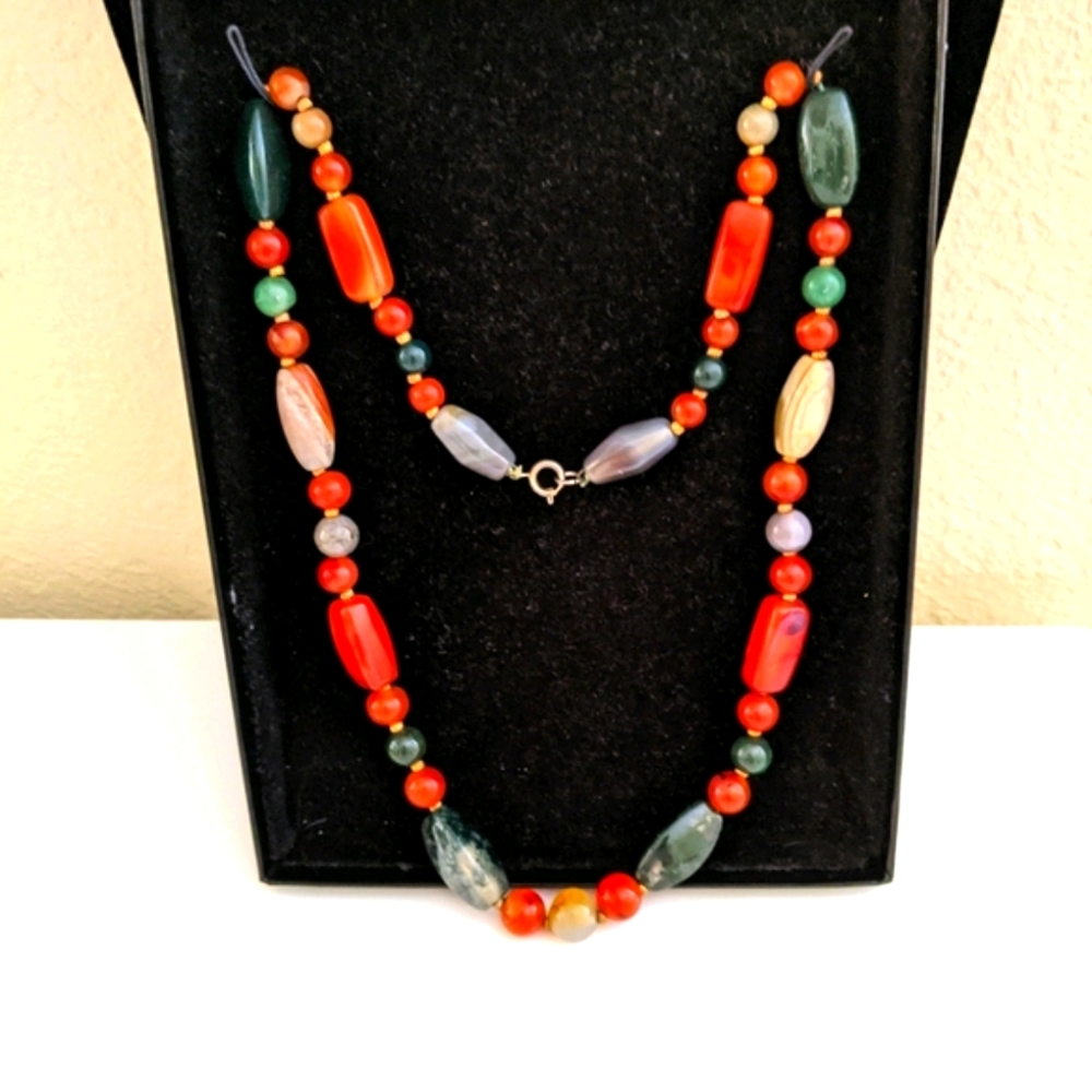 💚CHINESE DELUXE JADE BEAD NECKLACE